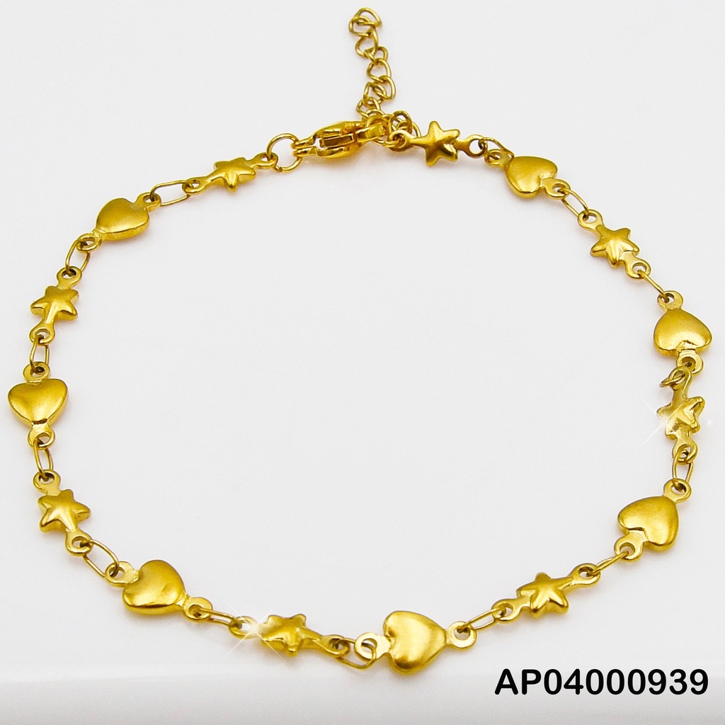 PULSERA CORAZONES/ESTRELLAS ALTERNADOS