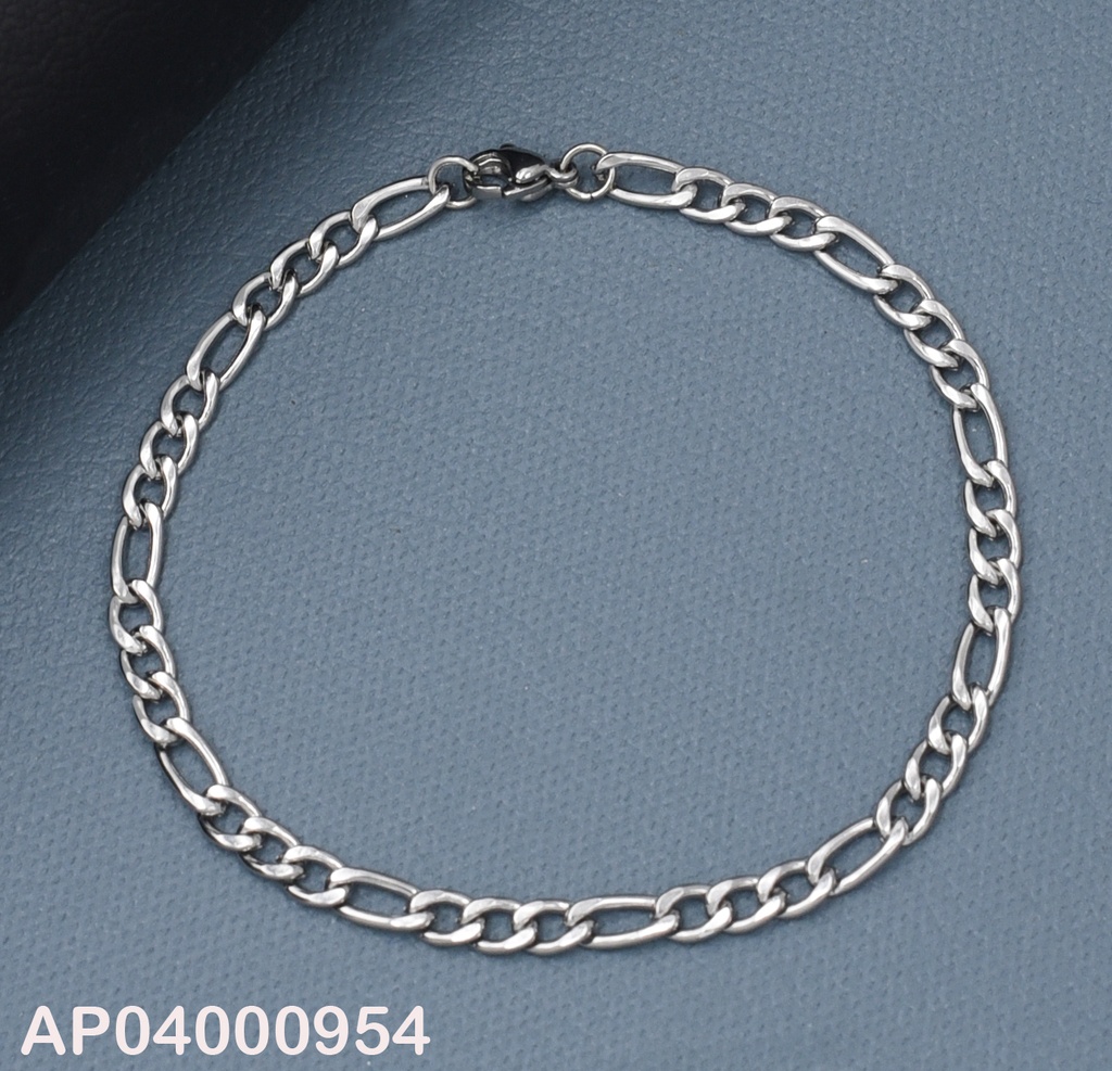 PULSERA PLATEADA ESLAB.⚪⚪⚪/ALARGADO 22CM 1.2NK