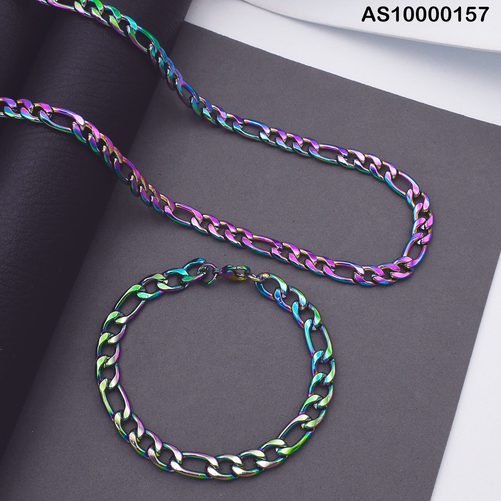SET CADENA/PULSERA 22CM TORNASOL 2.0NK ESLB⚪⚪⚪/ALARG