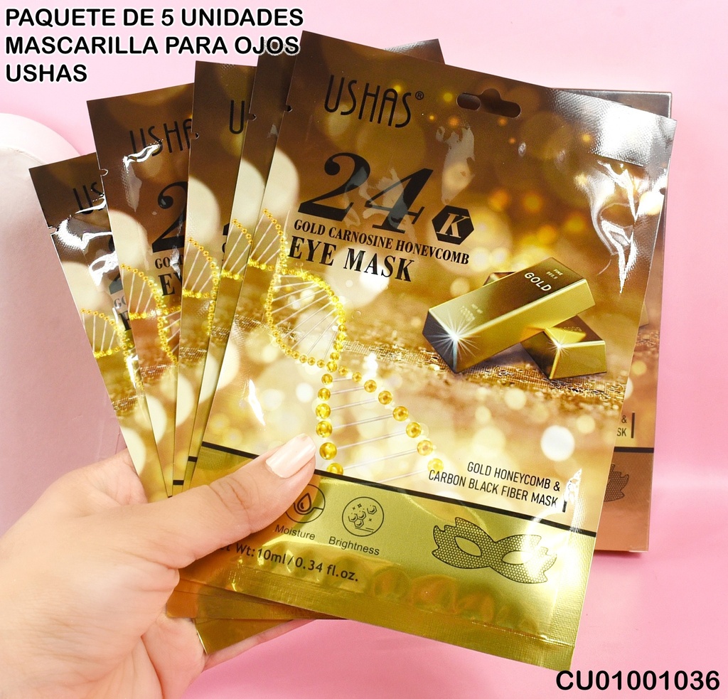 EYE MASK GOLD CARNOSINE HONEVCOM NO.HA084 (UNIDAD)