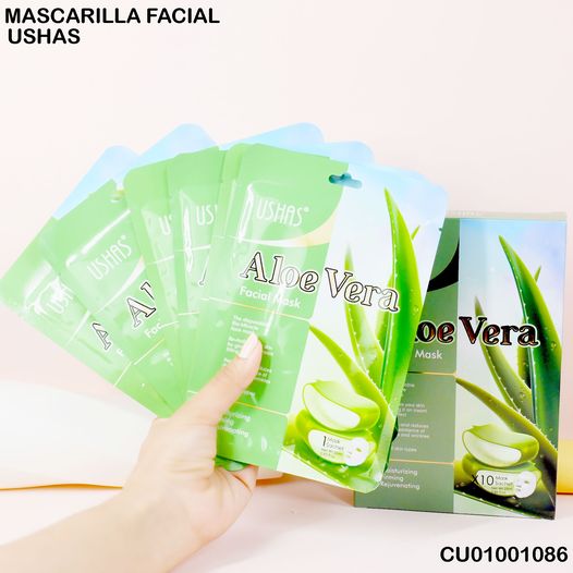 MASCARILLAS FACIAL ALOE VERA USHAS MK028