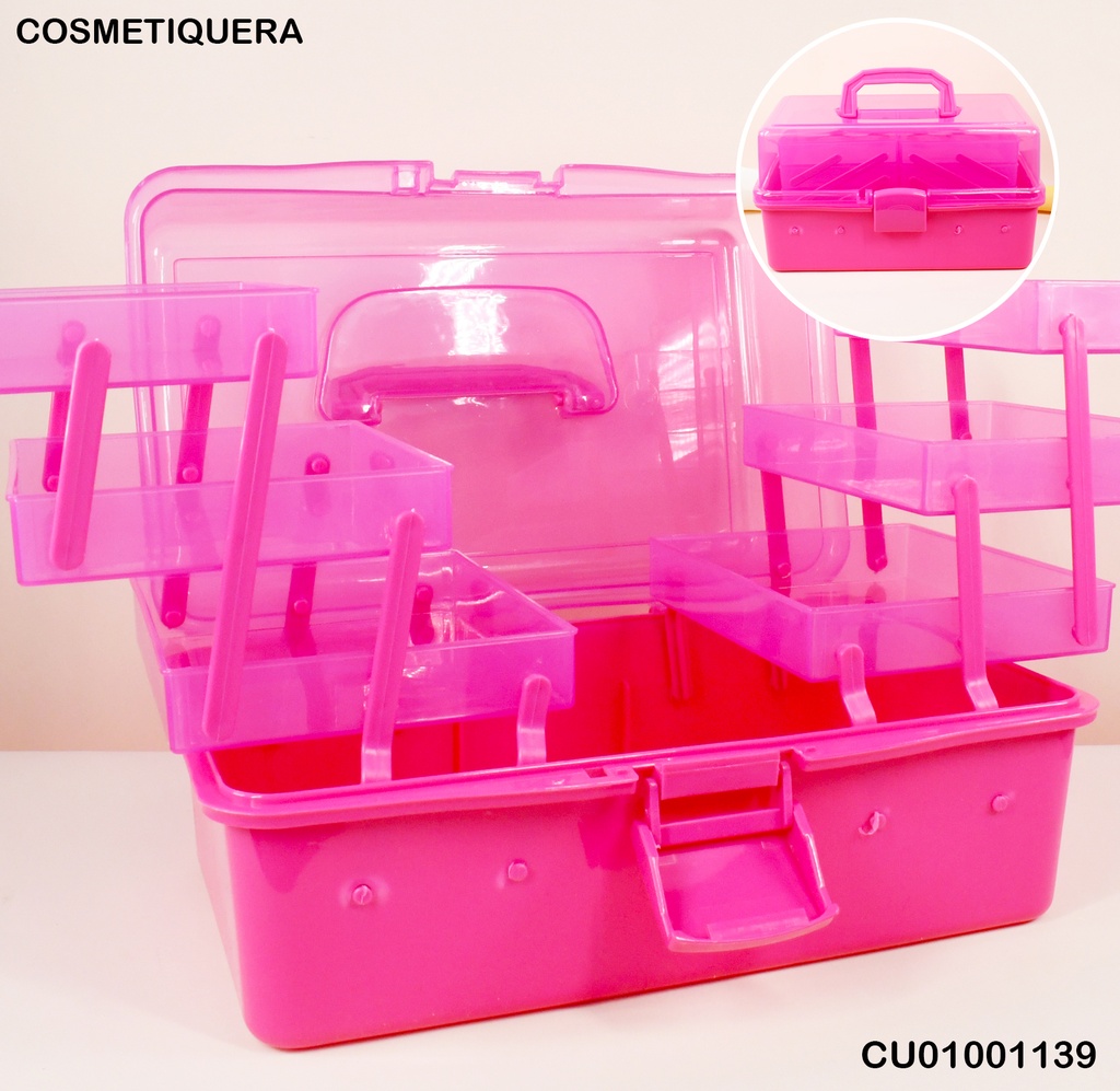 COSMETIQUERA PLÁSTICA CON NIVELES ALMACENAJE SURT N297