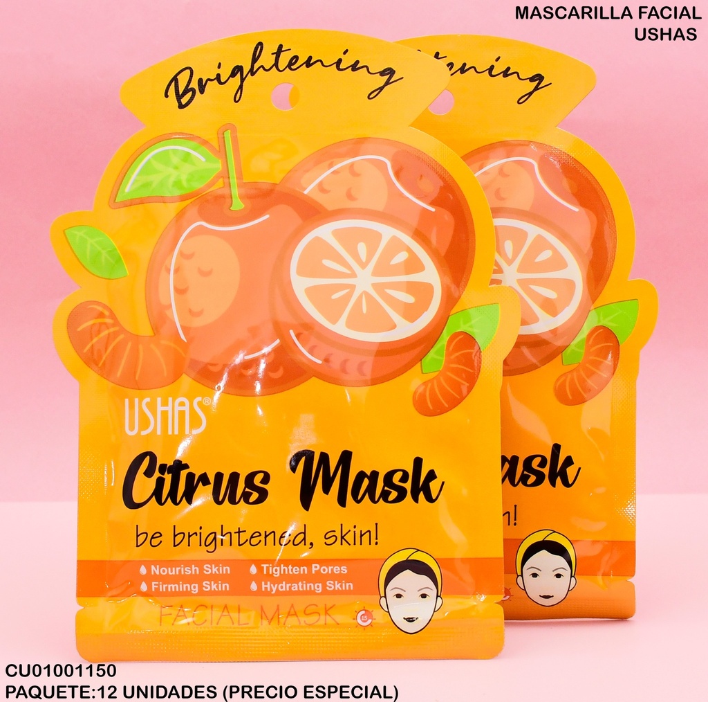 MASCARILLA FACIAL CITRUS USHAS MK023