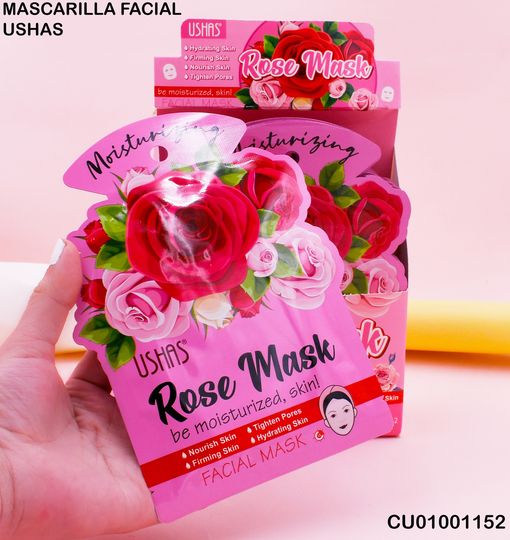 MASCARILLA FACIAL ROSA USHAS MK022