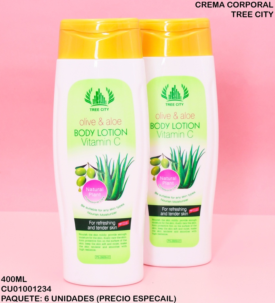 CREMA CORPORAL OLIVE & ALOE VIT."C" 400ML PS-26659-01