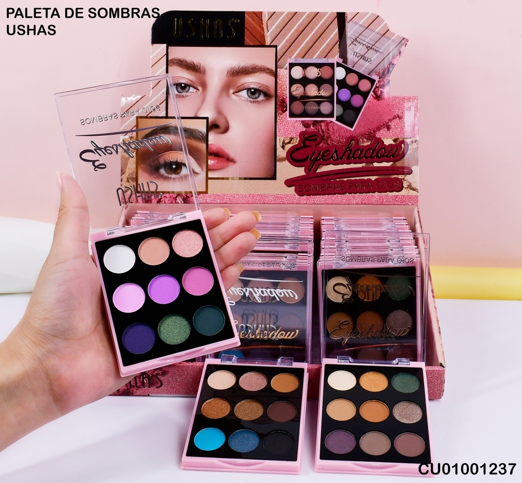 PALETA 9 SOMBRAS USHAS ES4030-4 SURTIDOS