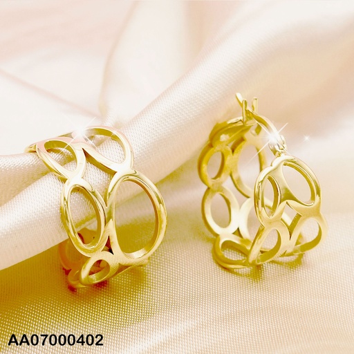 [AA07000402] ARGOLLAS ANCHAS 2 LÍNEAS PARALELAS ÓVALOS