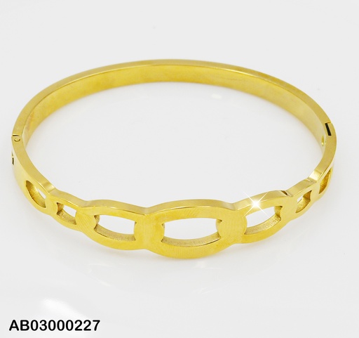 [AB03000227] BRAZALETE CROQUIS ÓVALOS ENTRELAZADOS