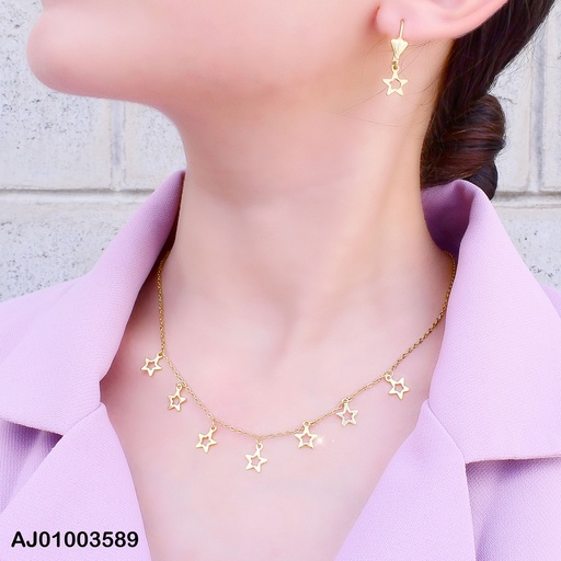 [AJ01003589] JUEGO CROQUI ESTRELLAS ARETES COLGAR