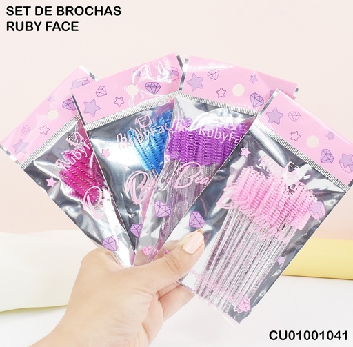 [CU01001041] SET 12PCS CEPILLOS P/CEJAS RUBYFACE RF12/JMJ12PCS