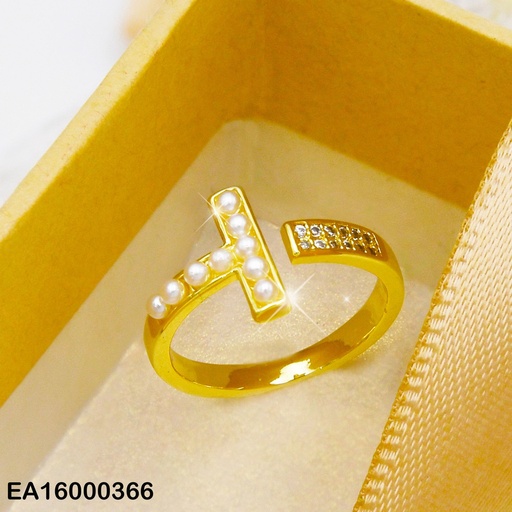 [EA16000366] ANILLO AJUSTABLE "T"PERLAS
