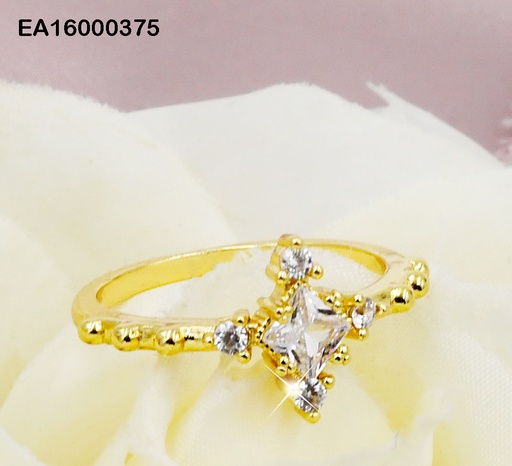 [EA16000375] ANILLO ÓVALO FINO DE ZIRCONIAS PEQ.