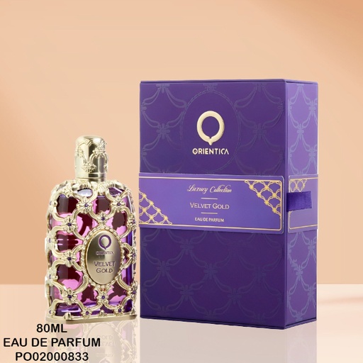 [PO02000833] PERFUME VELVET GOLD EDP ORIENTICA 80ML