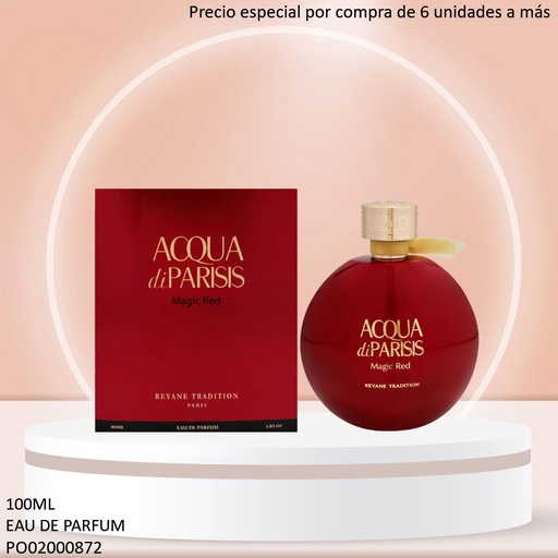 [PO02000872] PERFUME ACQUA DI PARISIS MAGIC RED REYANE EDP 100ML