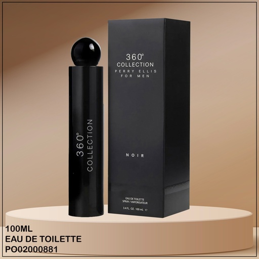 [PO02000881] PERFUME 360 COLLECTION PERRY ELLIS FOR MEN NOIR EDT 100ML