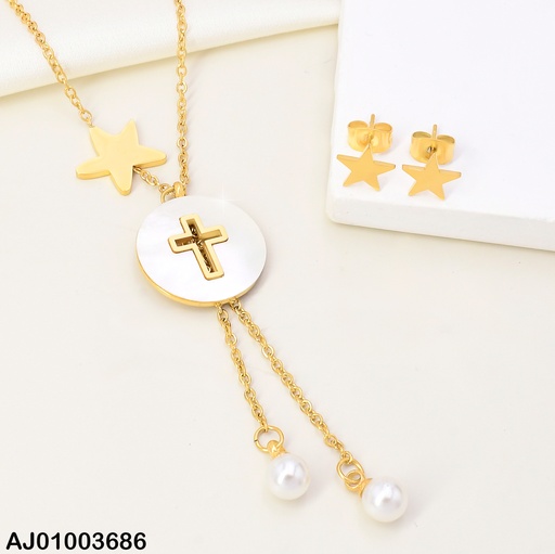 [AJ01003686] JUEGO PLACAS ESTRELLAS DICE RD BLANCO C/CRUZ Y PERLAS (P.E.NOV2025)