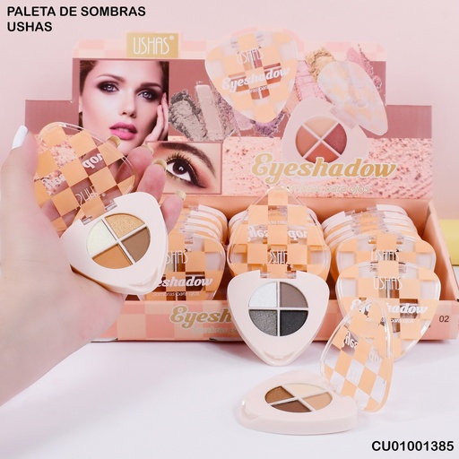 [CU01001385] PALETA 4 SOMBRAS USHAS ES4179 SURTIDOS