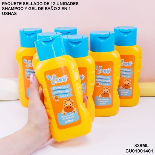 [CU01001401] SHAMPOO/GEL YOPY 338ML FRAGANCIA NARANJA