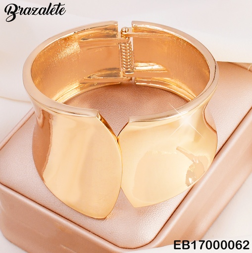 [EB17000062] BRAZALETE LISO EXTREMOS CURVOS SUPERPUESTOS