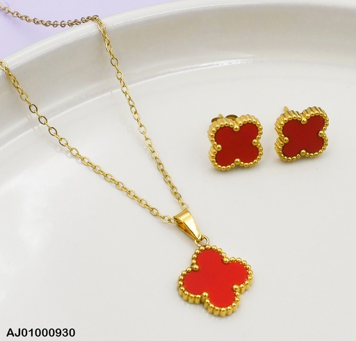 [AJ01000930] JUEGO VAN CLEEF ROJO