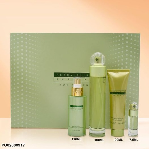 [PO02000917] ESTUCHE PERFUMES RESERVE PERRY ELLIS FOR WOMEN 4PCS