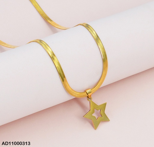 [AD11000313] DIJE CROQUI ANCHO,LISO DE ESTRELLA A9523