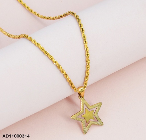 [AD11000314] DIJE CROQUI ESTRELLA C/PLACA CENTRO A9526