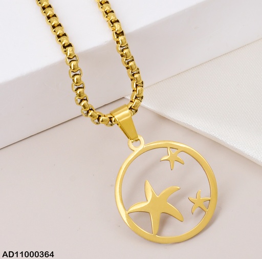 [AD11000364] DIJE CÍRCULO C/3 ESTRELLAS DE MAR