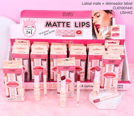 [CU01001441] DÚO DELINEADOR/LABIAL USHAS CS442B