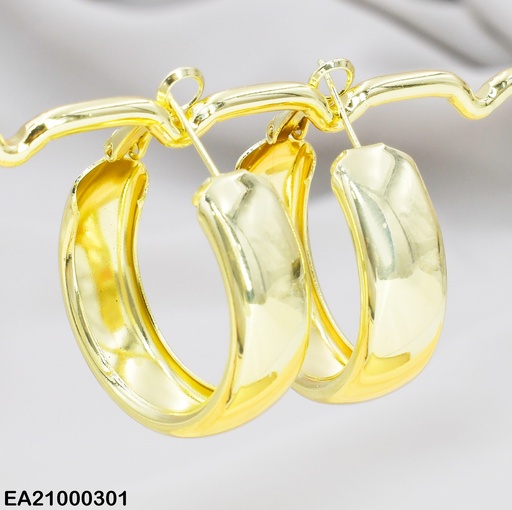 [EA21000301] ARGOLLAS  LISAS REDONDOS GRUESOS 30MM
