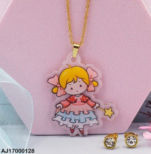 [AJ17000128] JUEGO NIÑA DE DOS COLITAS / BARITA
