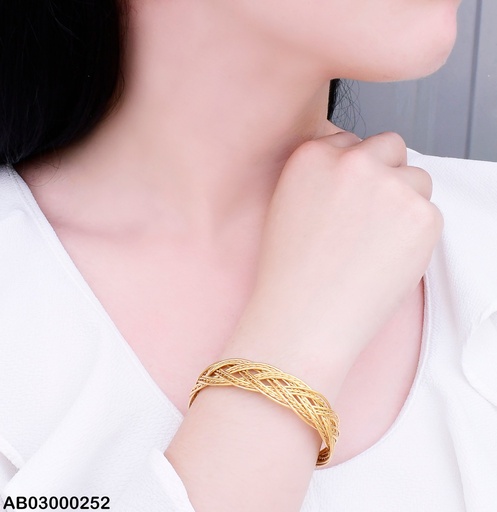 [AB03000252] BRAZALETE TRENZAS ENTRELAZADAS BA058-45