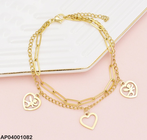 [AP04001082] PULSERA 2 COR.  ANGELITO 1 COR. CROQUI 073294-W163