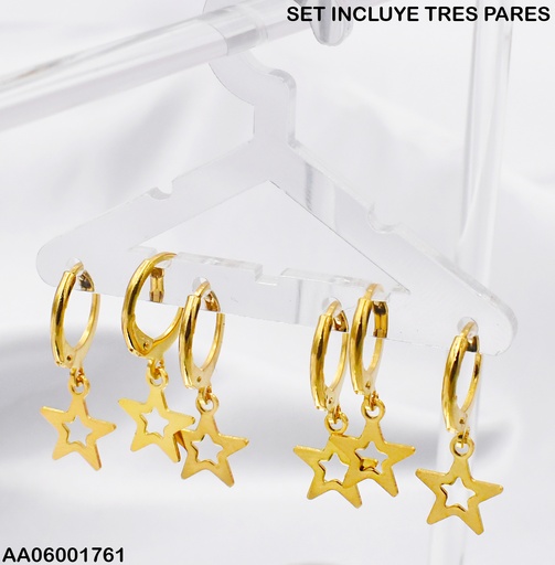 [AA06001761] PAQ. 3 PARES HUGGUIES  ESTRELLAS 0737941-W130