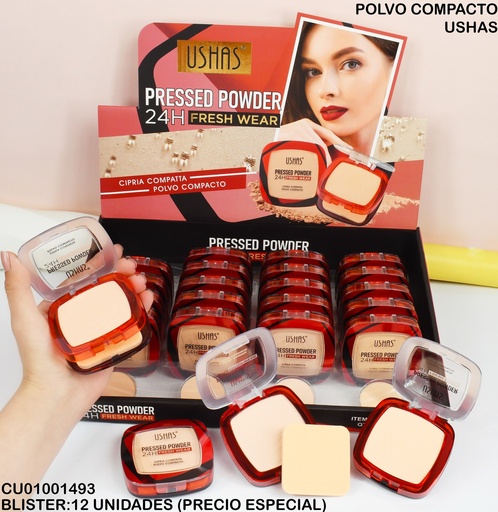 [CU01001493] POLVO COMPACTO FRESH WEAR USHAS FC648 B