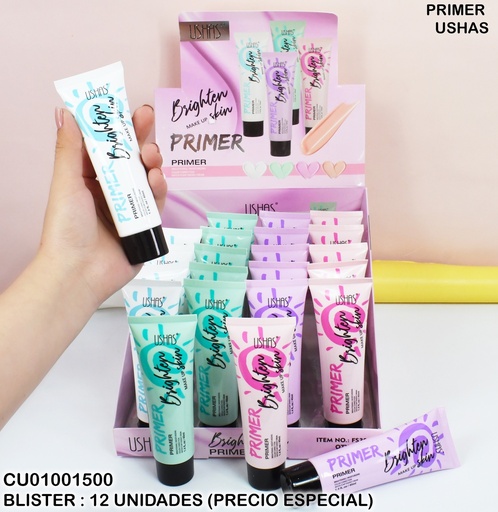 [CU01001500] PRIMER BRIGHTEN MAKE UP SKIN USHAS FS308