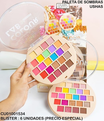 [CU01001534] PALETA RD 24 SOMBRAS COLOUR LAB USHAS ES3729-4