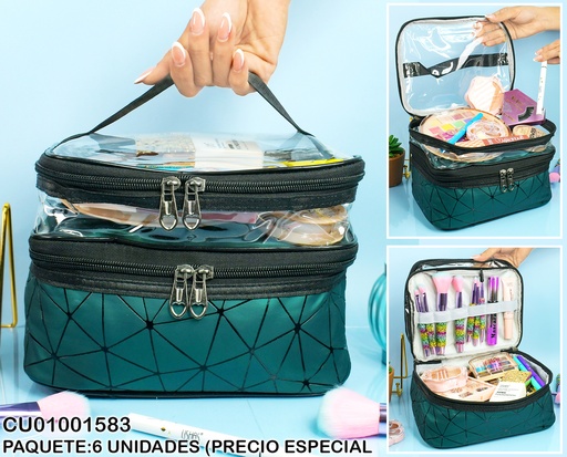 [CU01001583] COSMETIQUERA COLORES SURTIDOS ADH-030