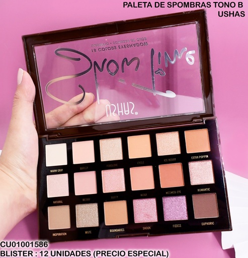 [CU01001586] PALETA SOMBRAS 18 TONOS  SHOW TIME ES4195-4
