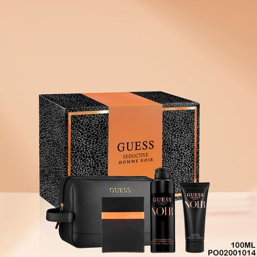 [PO02001014] ESTUCHE PERFUME GUESS SEDUCTIVE HOMME NOIR 3PCS/COSMETIQUERA