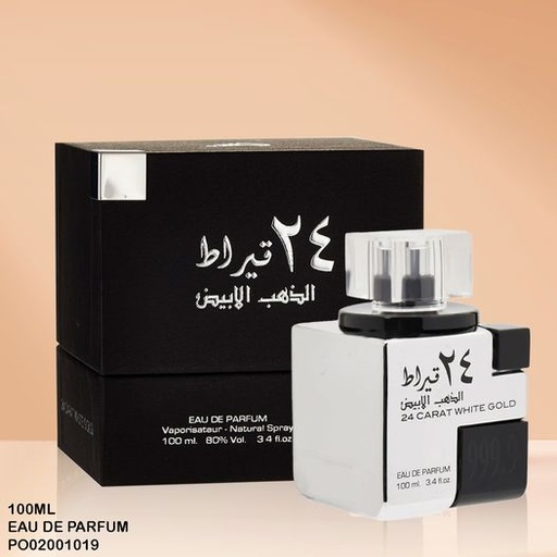 [PO02001019] PERFUME 24 CARAT WHITE GOLD 999.9 LATTAFA EDP 100ML