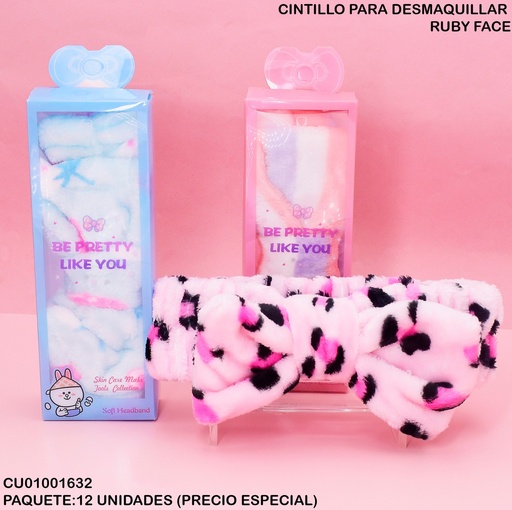 [CU01001632] CINTILLO P/DESMAQUILLAR BE PRETTY RUBYFACE FD01