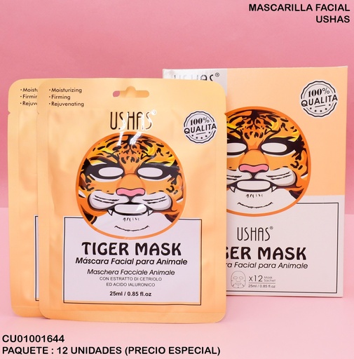 [CU01001644] MASCARA FACIAL TIGER USHAS MK033