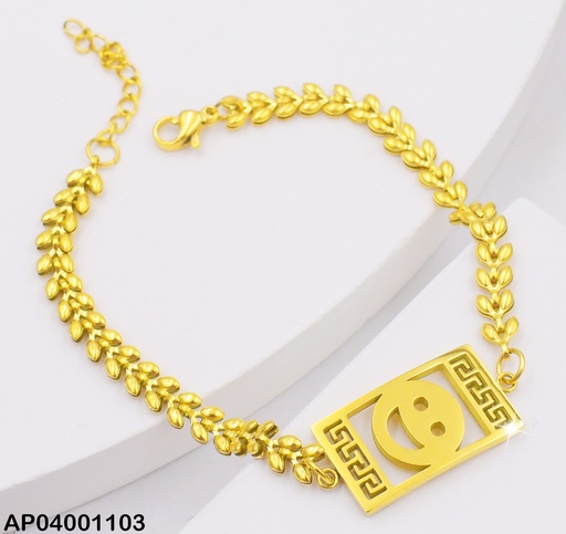 [AP04001103] PULSERA PLACA CARITA 0713321