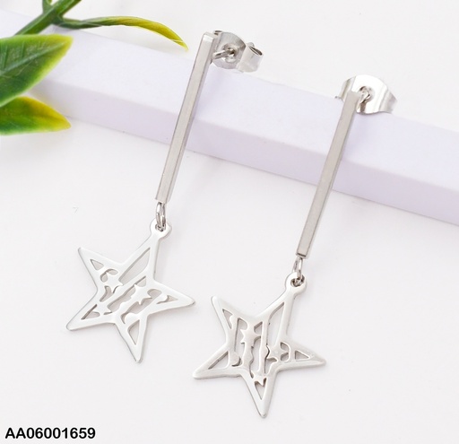 [AA06001659] ARETES PLATEADO COLGANTE ESTRELLA 0740252-W47