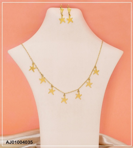 [AJ01004035] JUEGO ARETES / DIJES ESTRELLAS  0712851-W02