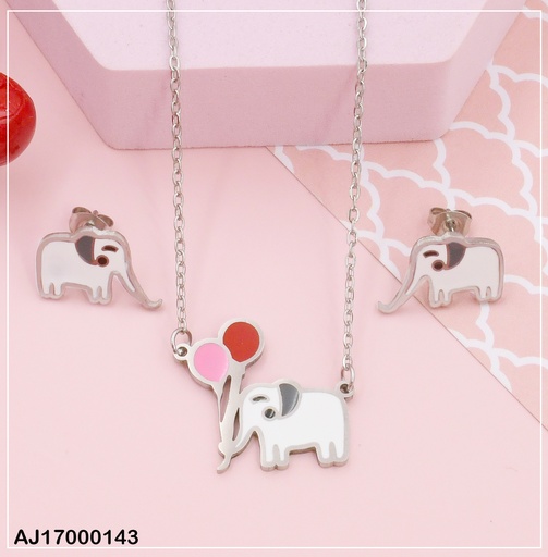 [AJ17000143] JUEGO PLATEADO ELEFANTE CON GLOBOS 0747172