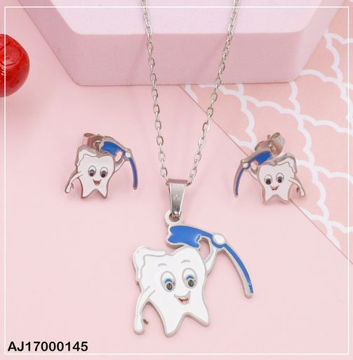 [AJ17000145] JUEGO PLATEADO MUELITA C/CEPILLO AZUL 0747192