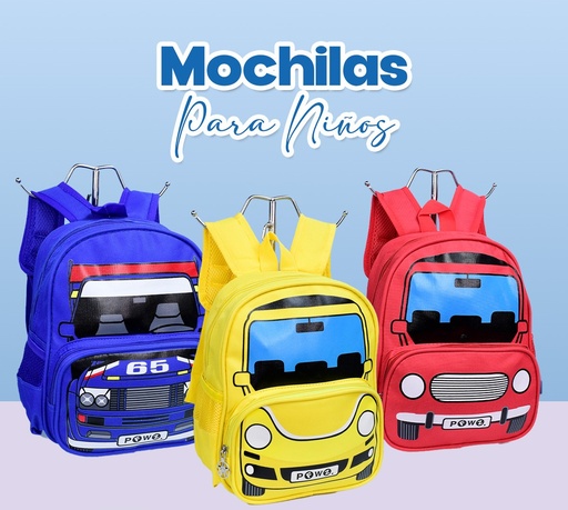 [CU01001709] MOCHILA ESCOLAR CARRO MOD.KK-2 SURTIDAS