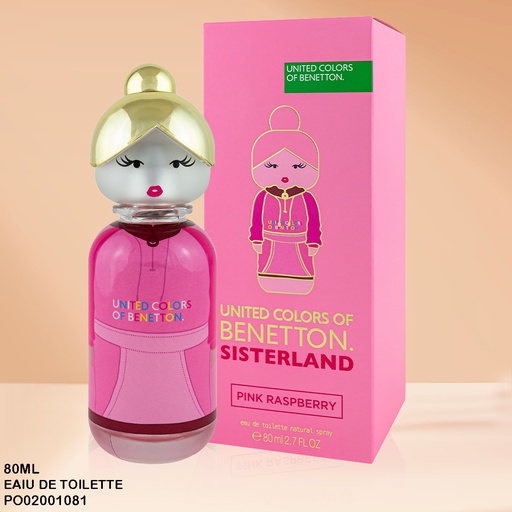 [PO02001081] PERFUME SISTERLAND PINK RASPBERRY BENETTON EDT 80ML